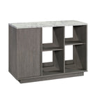 Sauder - East Rock Rangement d'appoint avec porte - Ashen Oak-Peut accueillir un téléviseur jusqu'à 50 po pesant 50 lb ou moins