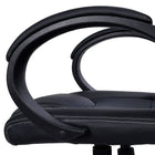 TygerClaw - Fauteuil de luxe de style jeu, dossier élevé, noir-Hauteur réglable par vérin à gaz de 100 mm