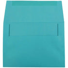 JAM Paper Enveloppes de pap. rec. avec ferm. gommée Brite Hue, format invitation, 5 1/4 x 7 1/4 po, bleu de mer, 100/paquet-Taille : A7 (5 1/4 x 7 1/4 po)