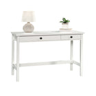 Sauder 47"W La Collection County Line Bureau - Finition Soft White-  Deux tiroirs équipés de glissières métalliques et butées de sécurité