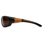 Carhartt – Lunettes de sécurité Carbondale, bronze grès, 6/paquet-Verres en polycarbonate résistant aux égratignures avec monture noire