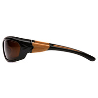 Carhartt – Lunettes de sécurité Carbondale, bronze grès, 6/paquet-Verres en polycarbonate résistant aux égratignures avec monture noire