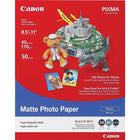 Canon - Papier photo, 8 1/2 po x 11 po, mat-Idéal pour la reproduction de photos haute qualité