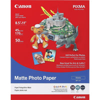 Canon - Papier photo, 8 1/2 po x 11 po, mat-Idéal pour la reproduction de photos haute qualité