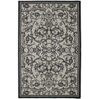 Avocado Decor - Valentine Freesia tapis intérieur, 2,3pi x 7,2pi, Ecru/Gris-Ecru/Gris, Viscose