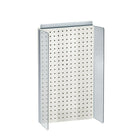 Azar Displays – Présentoir à panneau perforé Powerwing, 22 x 13,5 po, blanc (700355-WHT)-Acrylique blanc