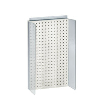 Azar Displays – Présentoir à panneau perforé Powerwing, 22 x 13,5 po, blanc (700355-WHT)-Acrylique blanc