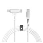 LOGiiX - Piston Connect Duo USB Type-C vers USB Type-C/Lightning - Blanc-Câble durable de 1,5 m USB Type-C vers USB Type-C ou Lightning (* 4,92 pieds)