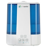 PureGuardian A Humidificateur ultrasonique à brume chaude et froide à remplissage supérieur de 100 heures-Le grand réservoir de 7,57 L (2 gal.) Offre jusqu'à 120 heures * d'autonomie et est idéal pour les pièces de taille moyenne à grande