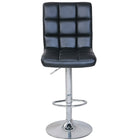 True – Tabouret de bar Harlow PU noir avec base chromée (46281)-39 3/4 à 48 1/4 haut. x 17 3/4 larg. x 21 1/2 prof. (po)