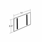 Azar Displays – Porte-affiche horizontal à fixation murale avec ruban magnétique, 10/paquet (129922)-Porte-affiche