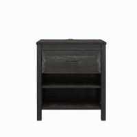 Ameriwood Home Beaumont - Table de chevet - chêne noir-Gardez vos essentiels pour la nuit à portée de main avec la table de chevet Beaumont d’Ameriwood Home