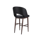 Plata Decor - Exiz Tabourets avec des jambes en métal de noyer - Noir - paquet de 2-Capacité de poids : 200 lb