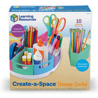 Learning Resources - Centre de stockage Create-A-Space™, Pastel-Rangement de bureau : Le centre de stockage tout-en-un dispose de tout l'espace dont vous avez besoin pour garder votre salle de classe, votre salle de jeux ou votre bureau sans encombrement.