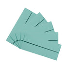 JAM Paper Enveloppes à rabat droit format livret avec fermeture gommée, 4 1/8 x 9 1/2 po, bleu turquoise, 100/paquet-Fermeture : Gommée