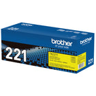 Brother – Cartouche de toner jaune TN221Y-Rendement approximatif de 1400 pages
