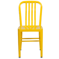 Chaise en métal jaune pour l’intérieur et l’extérieur (CH-61200-18-YL-GG)-Chaise moderne style industriel