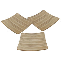 Cathay Importers - 10"W x 10" x 1.2"H, Light Brown, Bentwood plateau carré-Dimensions: 10 ”L x 10”P x 1,2” H