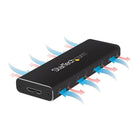 StarTech  Boîtier USB 2.0 pour SSD externe M.2 SATA, avec UASP-Soyez assuré que votre SSD M.2 est pris en charge, avec des points de montage pour les hauteurs les plus courantes de disques électroniques SSD M.2 NGFF (2230, 2242, 2260, 2280)