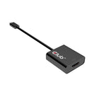 Adaptateur actif Club 3D USB 3.1 Type C vers HDMI 2.0 UHD 4K 60Hz-Récepteur DisplayPort  1.4, débit de liaison jusqu'à 5,4 Gbit / s, HBR2 / HBR / RBR