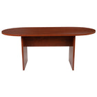 Flash Furniture Table De Conférence Ovale 6' - Cerise (GCTL1035CHR)-Table de réunion commerciale
