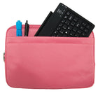 10 po Housse de Protection Ordinateur Portable, Laptop Sleeve Case PC Netbook Ultrabook Sacoche Compatible 15-15,6 po, Rose-Conception à double fermeture à glissière