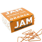 JAM Paper - Trombones croisés, orange, 4 paquets de 15 (332BYORG)-Taille : 1,5 long. x 1,1 larg. (po) (43 mm x 30 mm)