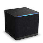 Amazon - Appareil de diffusion Fire TV Cube - Noir-Interface/Connectivité : Wi-Fi 6E tri-bande. Prend également en charge les réseaux wifi 802.11a/b/g/n/ac/ax + port Ethernet, Bluetooth 5.0 + LE, entrée HDMI, sortie HDMI, extension IR, alimentation, USB-A, port Ethernet