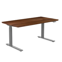 DecentLiving - Bureau assis/debout - 60 L x 30 W po - noyer massif-Bureau en noyer/érable dur de qualité supérieure