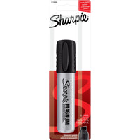 Sharpie - Marqueur permanent Magnum, pointe biseautée, noir-Grosse pointe idéale pour créer des enseignes, des affiches et des tableaux