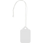 Staples - Étiquettes pour vente au détail - avec ficelle - 1 3/4 po x 1 3/32 po - blanc - Paquet de 50-Pratiques pour ranger des clés de secours
