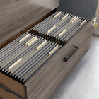 Sauder - La Collection Affirm Classeur latéral - Finition Hudson Elm-Les tiroirs sont verrouillables pour un rangement sécurisé de vos fichiers les plus importants.