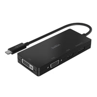 Belkin USB-C à HDMI, VGA, Dvi, Display Port Adaptateur - Noir-L’adaptateur simple fournit 4K HDMI, port DVI, 4K DisplayPort, et Port VGA
