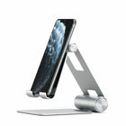 Satechi R1 Aluminum Hinge Holder Folder Stand - Argent-Couleur argent et construit en aluminium massif